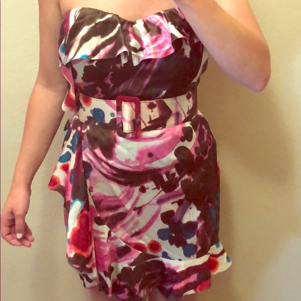 Silk Strapless Dress
